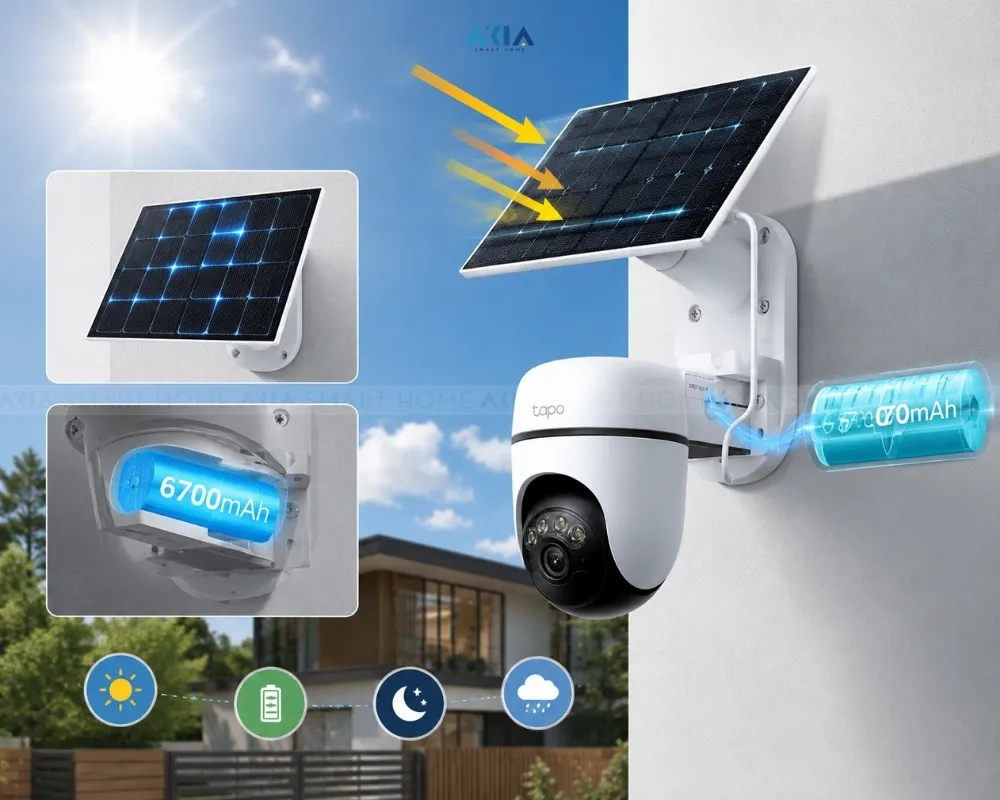 Camera An Ninh Quay Quét Năng Lượng Mặt Trời Tapo C610 Kit 11 Camera An Ninh Quay Quét Năng Lượng Mặt Trời Tapo C610 Kit - Akia Smart Home