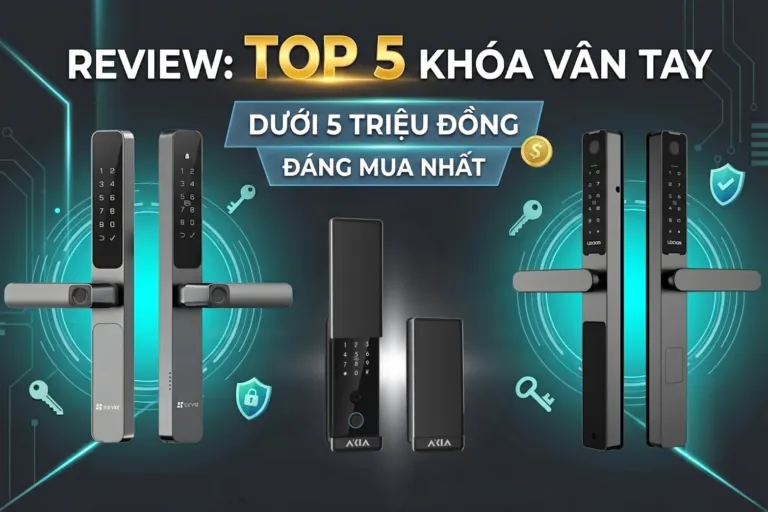 5 khóa cửa vân tay đáng mua dưới 5 triệu đồng