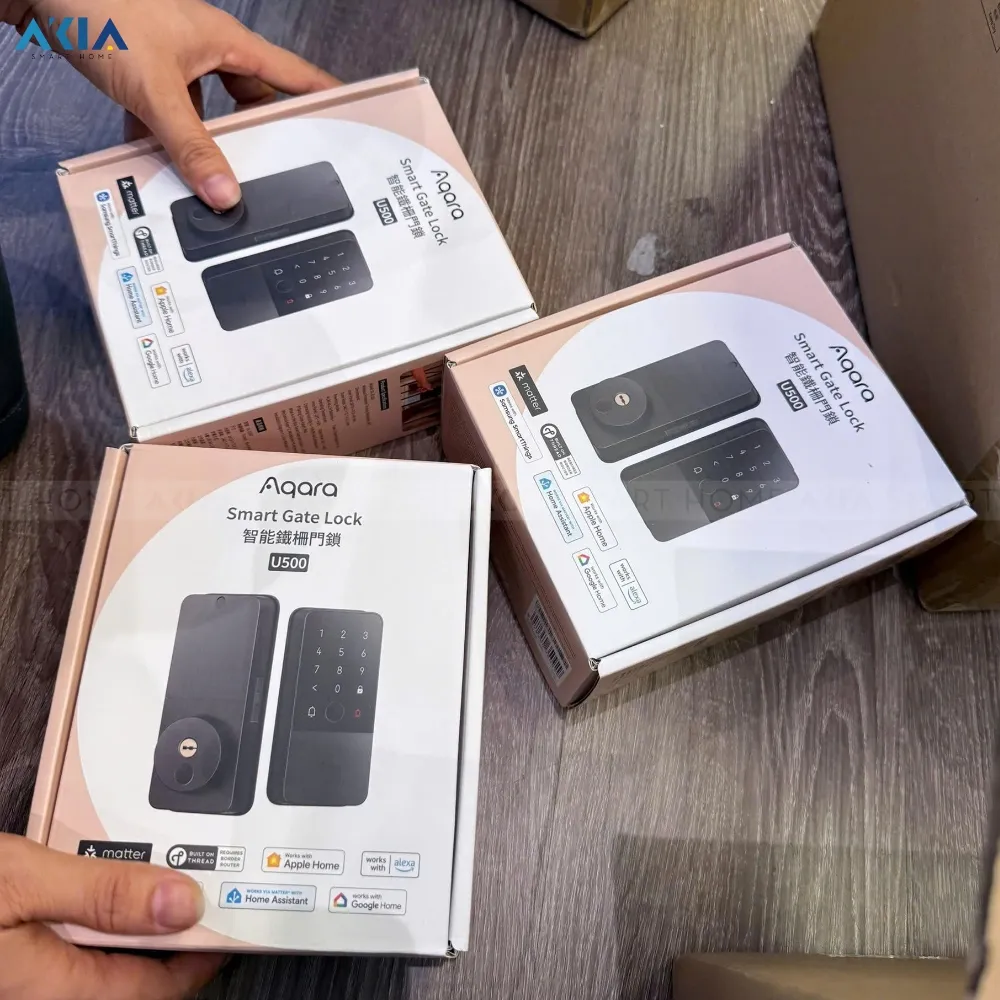 Khóa Cửa Thông Minh Aqara U500 Phù Hợp Nhiều Loại Cửa - Akia Smart Home