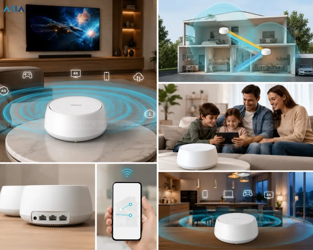 Bộ Mesh Wifi 7 Tp-Link Deco Be22 Be3600 20 Bộ Mesh Wifi 7 Tp-Link Deco Be22 Be3600 - Akia Smart Home