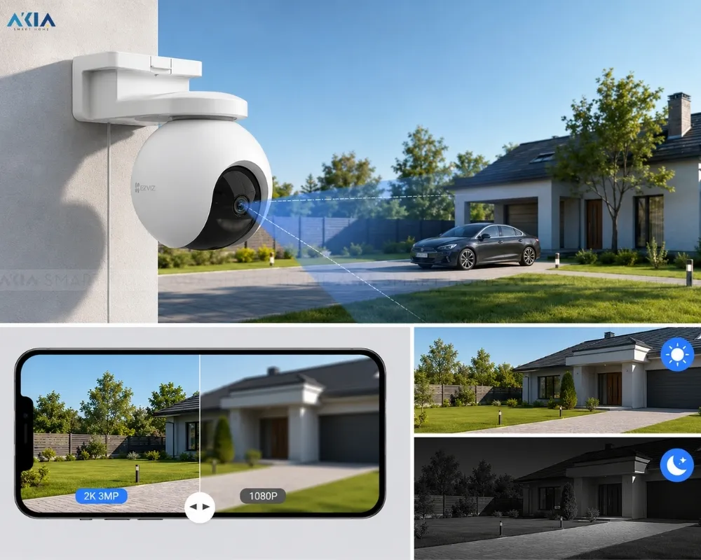Camera Ngoài Trời 4G Ezviz Eb8 2K &Amp; Tấm Pin Solarpanele 13 Camera Ngoài Trời 4G Ezviz Eb8 2K &Amp; Tấm Pin Solarpanele - Akia Smart Home