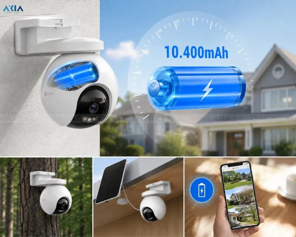 Camera Ngoài Trời 4G Ezviz Eb8 2K &Amp; Tấm Pin Solarpanele 18 Camera Ngoài Trời 4G Ezviz Eb8 2K &Amp; Tấm Pin Solarpanele - Akia Smart Home