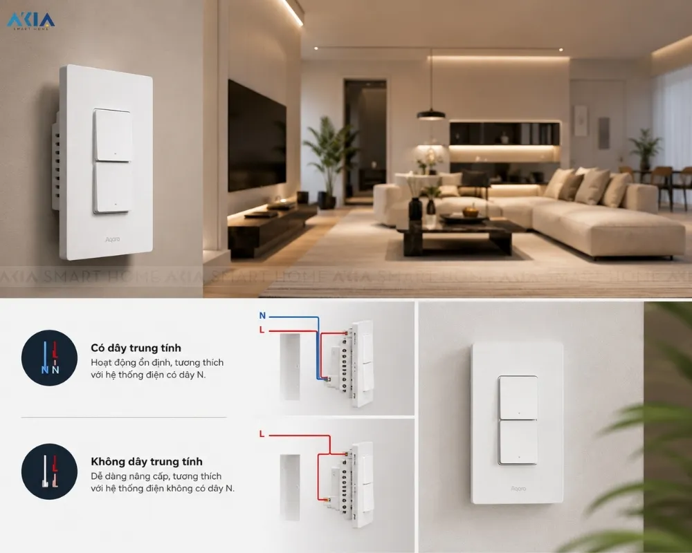 Công Tắc Cảm Biến Hiện Diện Aqara H2 Ws-K22D 31 Công Tắc Cảm Biến Hiện Diện Aqara H2 – Presence Switch H2 Us Ws-K22D - Akia Smart Home