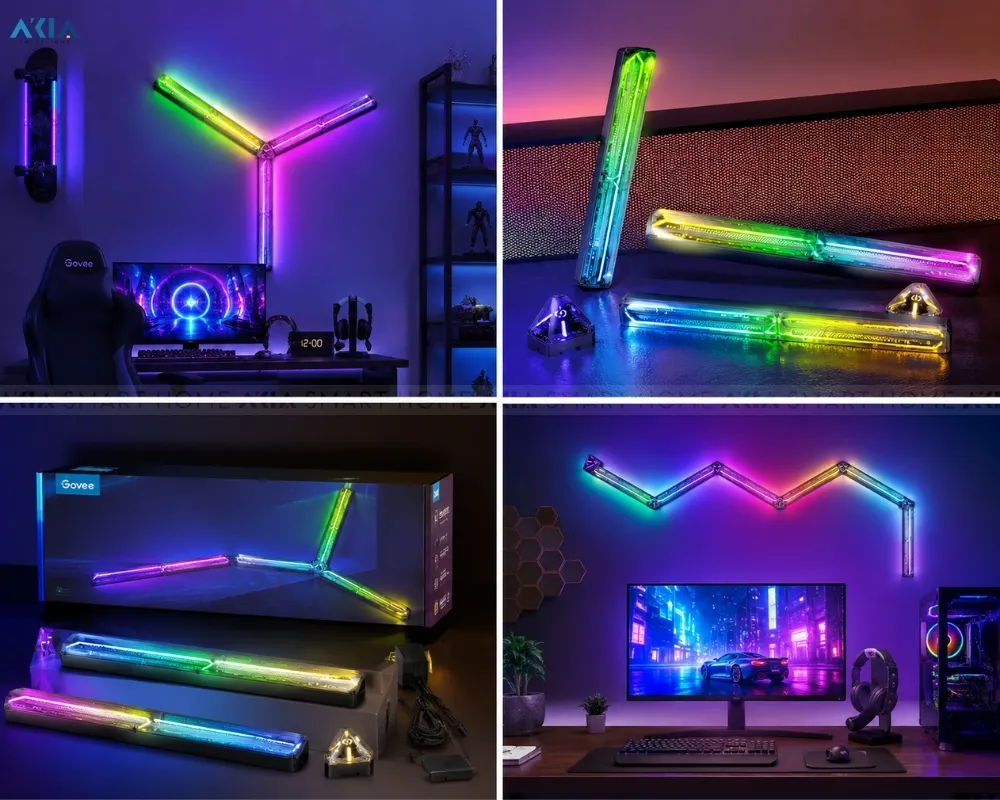 Đèn Led Dán Tường Govee Gaming Wall Light H6063 23 Đèn Led Dán Tường Govee Gaming Wall Light H6063 - Akia Smart Home