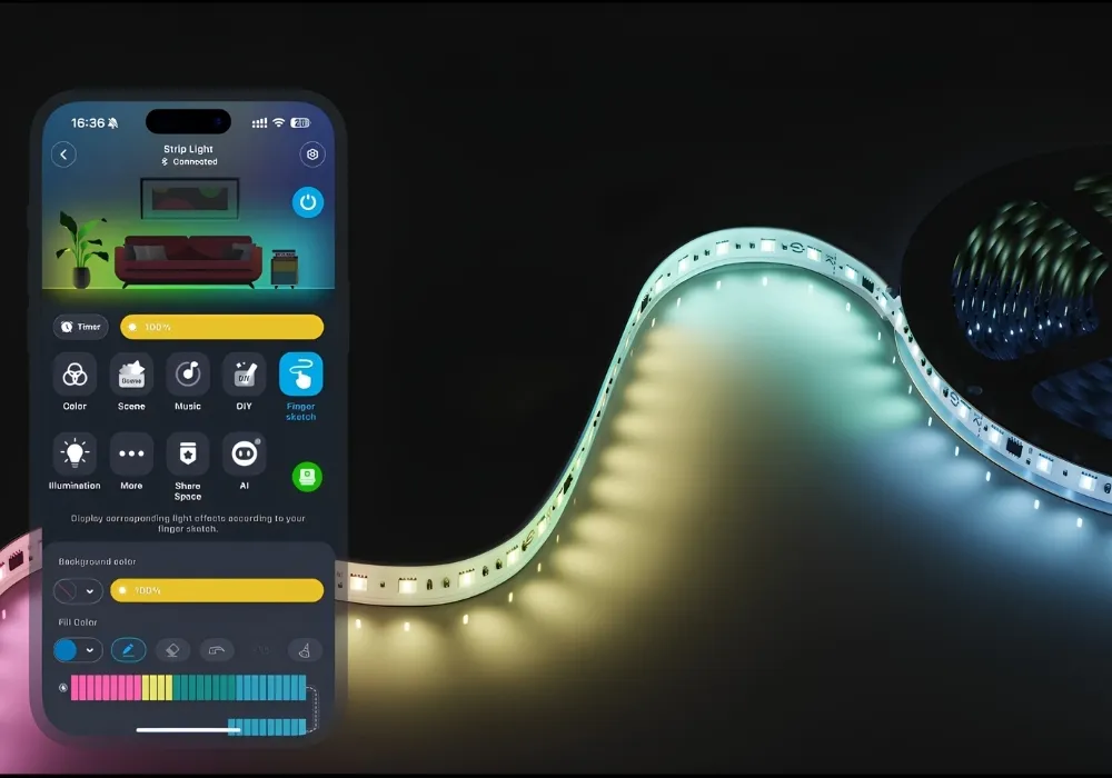 Đèn Led Dây Govee Strip Light With Skyline Kit H61B8 20 Đèn Led Dây Govee Strip Light With Skyline Kit H61B8 - Akia Smart Home