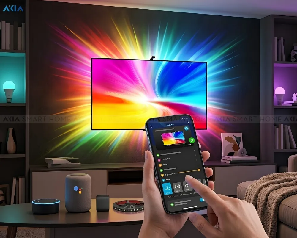 Đèn Led Dây Govee Tv Backlight 3 Lite H6097 (40-50Inch) 12 Đèn Led Dây Govee Tv Backlight 3 Lite H6097 (40″-50″) - Akia Smart Home