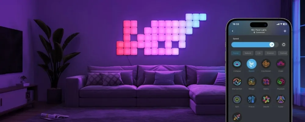 Đèn Led Trang Trí Tường Govee Mini Panel Lights H6069 14 Đèn Led Trang Trí Tường Govee Mini Panel Lights H6069 - Akia Smart Home