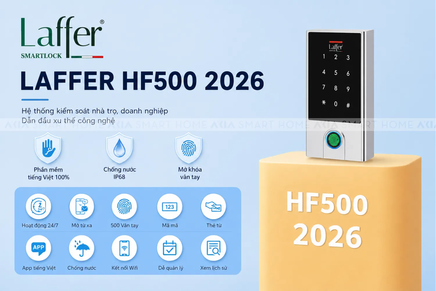 Hệ Thống Kiểm Soát Cửa Thông Minh Laffer Hf500 11 Hệ Thống Kiểm Soát Cửa Thông Minh Laffer Hf500 - Akia Smart Home