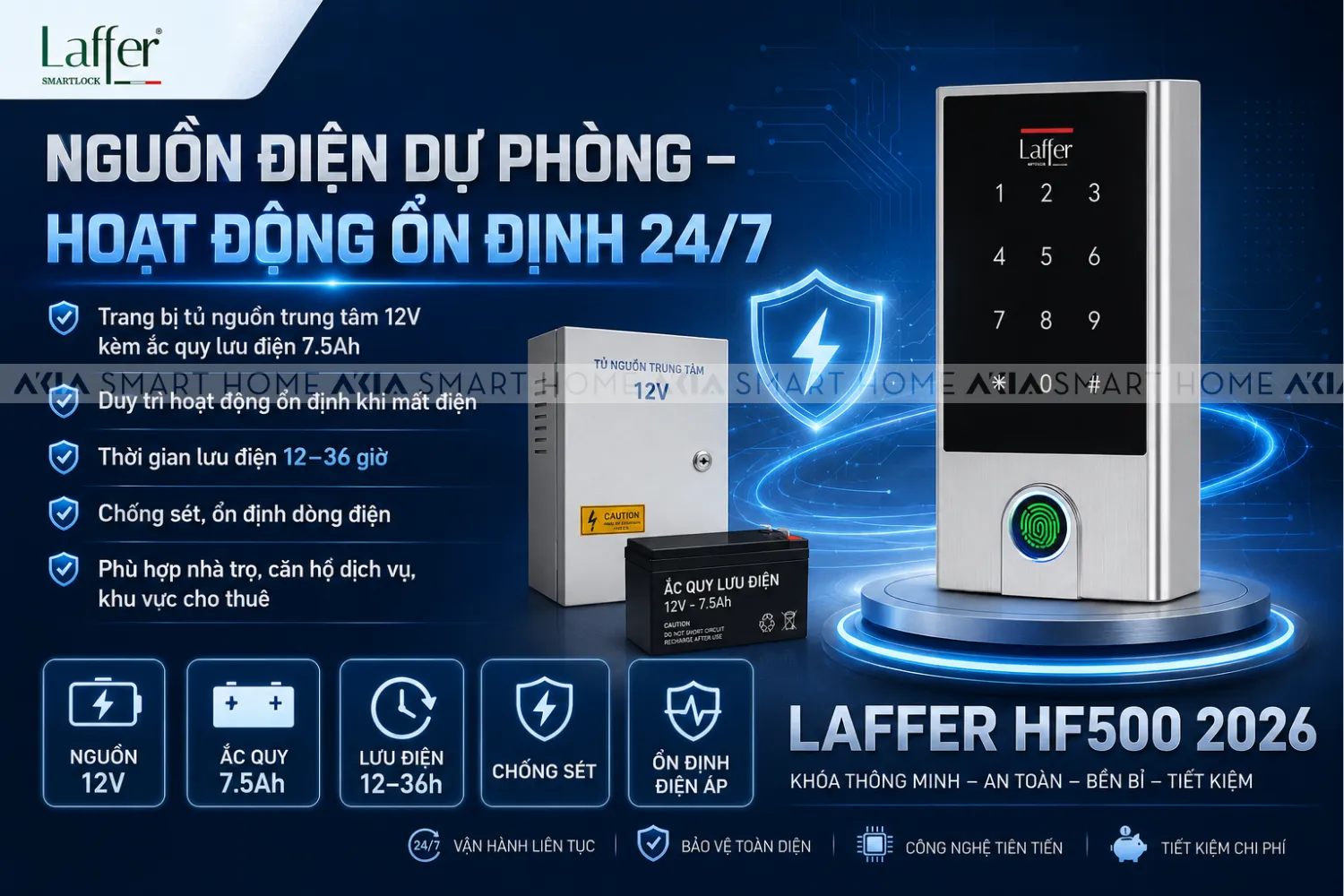Hệ Thống Kiểm Soát Cửa Thông Minh Laffer Hf500 18 Hệ Thống Kiểm Soát Cửa Thông Minh Laffer Hf500 - Akia Smart Home