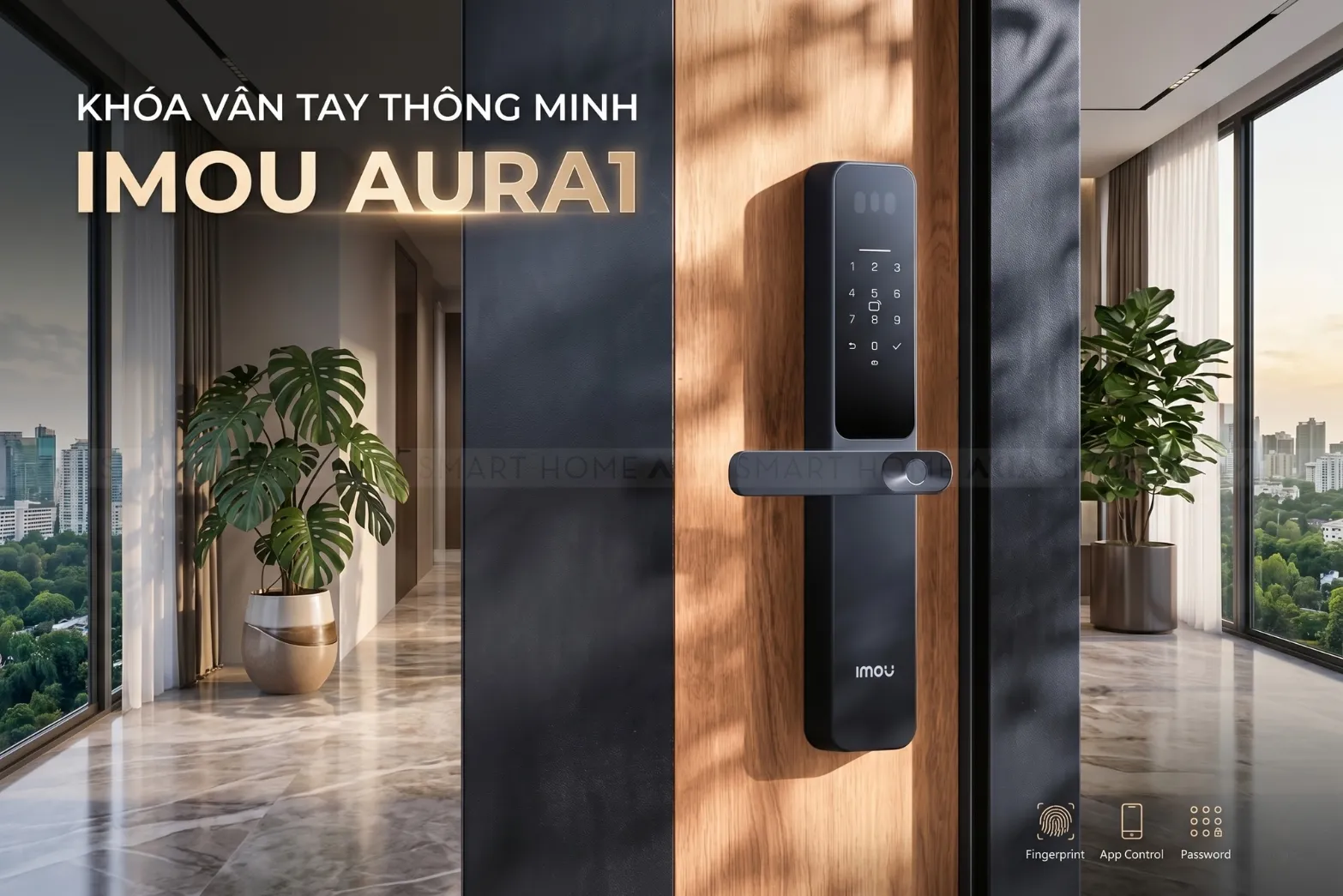 Khóa Vân Tay Thông Minh Imou Aura1 5 Khóa Vân Tay Thông Minh Imou Aura1 - Akia Smart Home