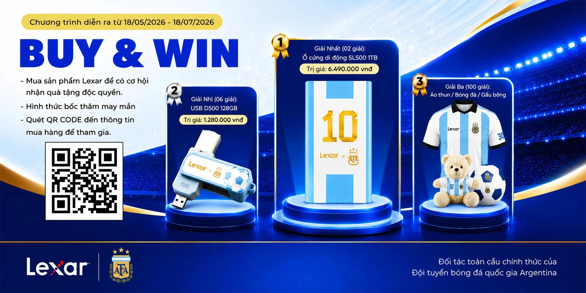 Lexar Buy &Amp; Win — Mua Lexar Nhận Quà Tặng Độc Quyền Afa Argentina