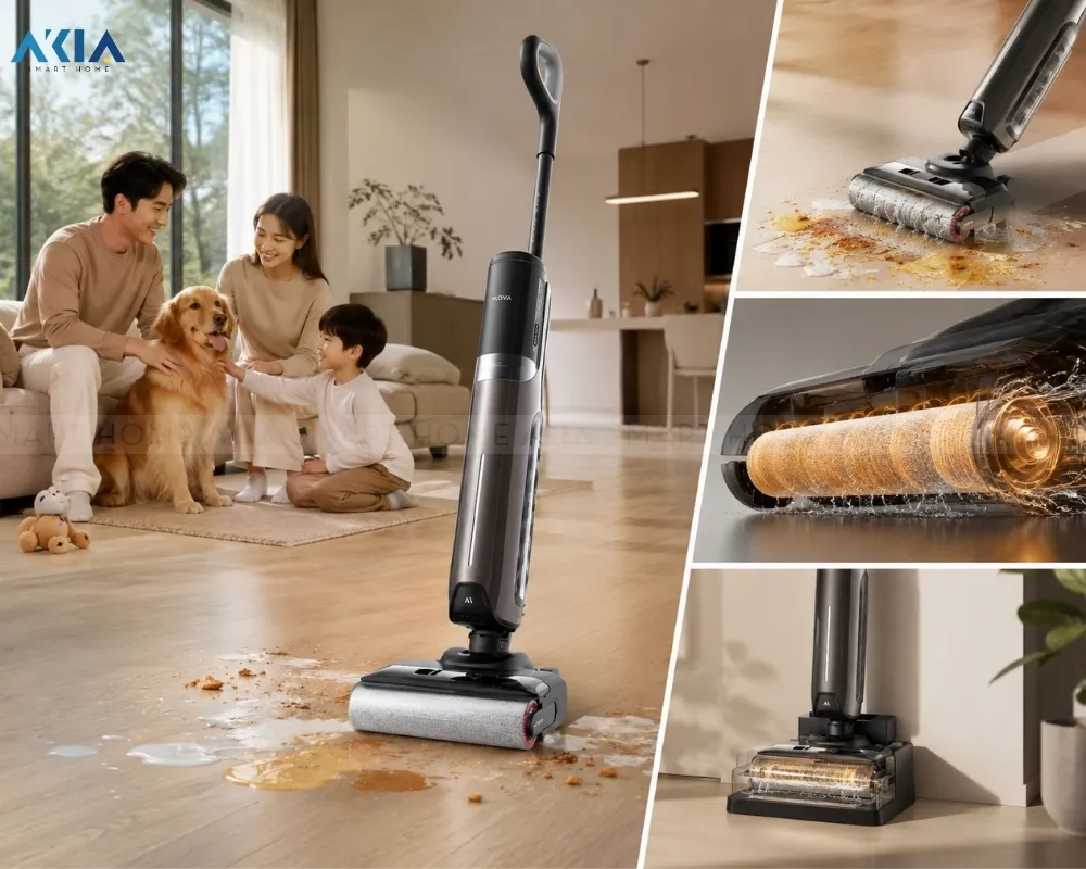 Máy Hút Bụi Khô Và Ướt Mova K30 Pro 7 Máy Hút Bụi Khô Và Ướt Mova K30 Pro - Akia Smart Home