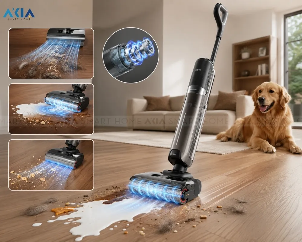 Máy Hút Bụi Khô Và Ướt Mova K30 Pro 8 Máy Hút Bụi Khô Và Ướt Mova K30 Pro - Akia Smart Home