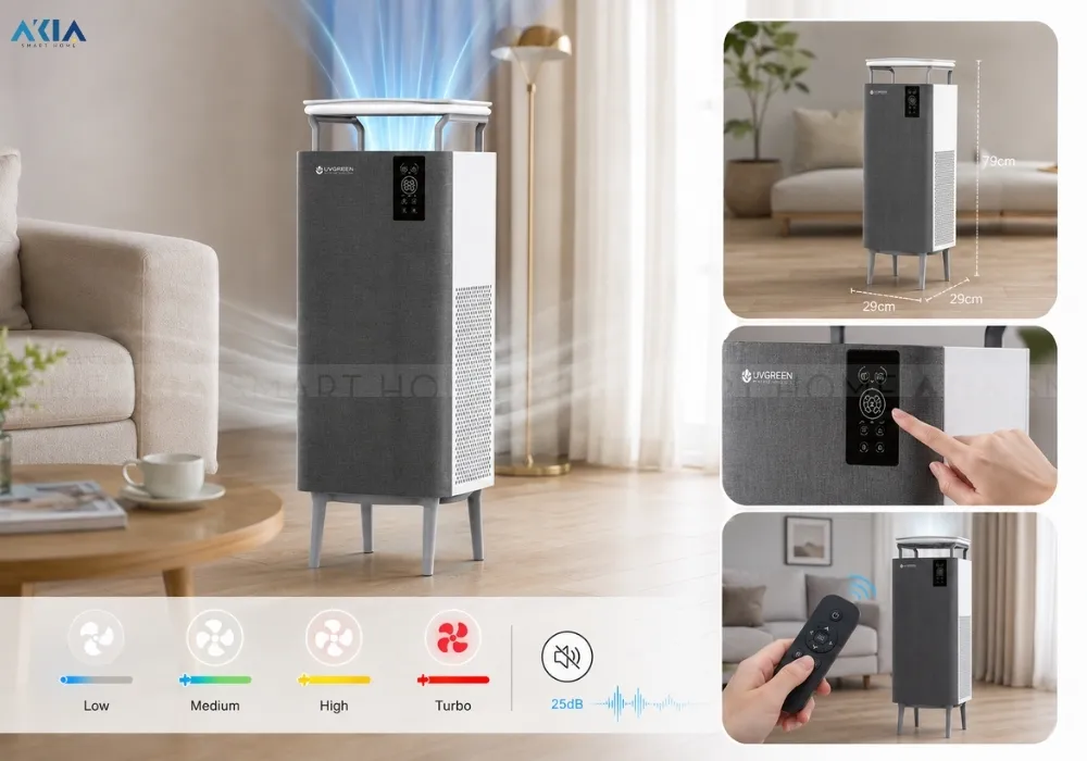 Máy Lọc Không Khí Diệt Khuẩn Uvgreen Ka800 Th 14 Máy Lọc Không Khí Diệt Khuẩn Uvgreen Ka800 Th - Akia Smart Home