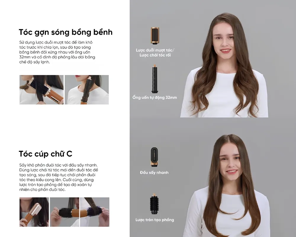 Máy Sấy Tóc Và Tạo Kiểu Dreame Airstyle Pro Đa Năng 7 Trong 1 12 Máy Sấy Tóc Và Tạo Kiểu Dreame Airstyle Pro Đa Năng 7 Trong 1 - Akia Smart Home