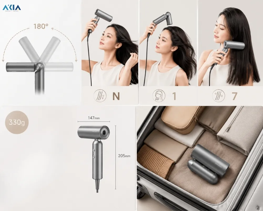 Máy Sấy Tóc Dreame Pocket Uni - Akia Smart Home