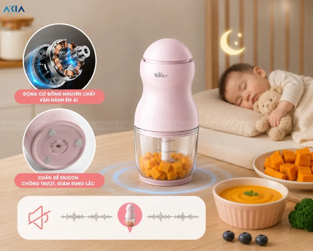 Máy Xay Ăn Dặm Bear Gr-B03V8 28 Máy Xay Ăn Dặm Bear Gr-B03V8 - Akia Smart Home
