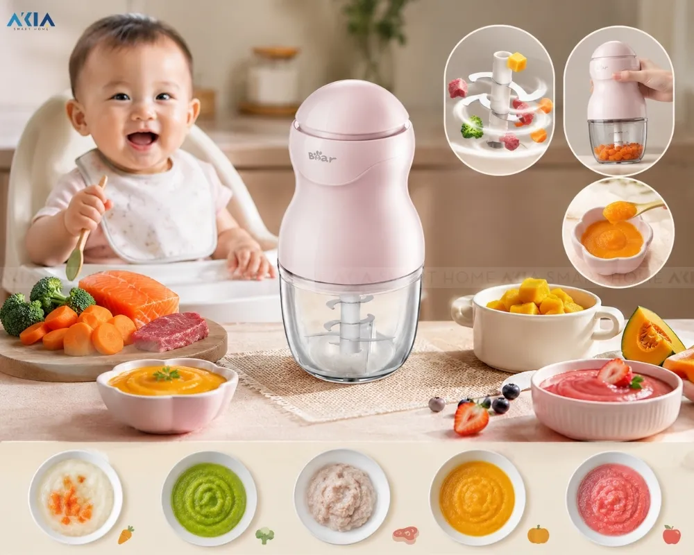 Máy Xay Ăn Dặm Bear Gr-B03V8 23 Máy Xay Ăn Dặm Bear Gr-B03V8 - Akia Smart Home