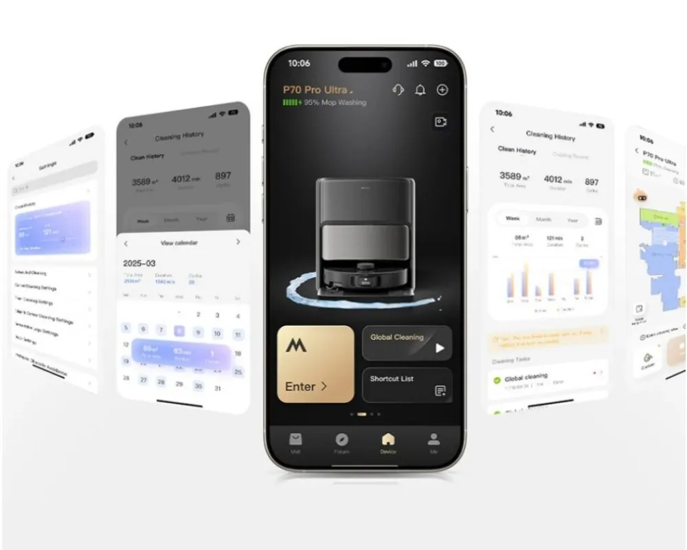 Robot Hút Bụi Lau Nhà Mova P70 Pro Ultra 18 Robot Hút Bụi Lau Nhà Mova P70 Pro Ultra - Akia Smart Home