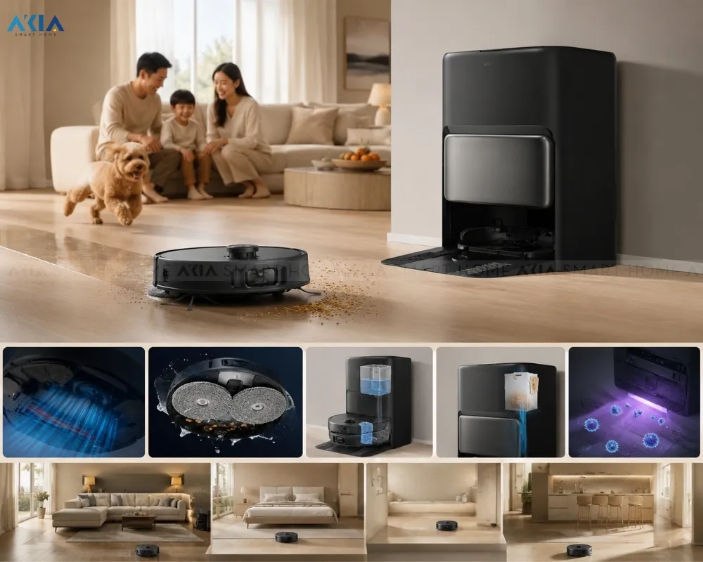 Robot Hút Bụi Lau Nhà Mova V50 Ultra 39 Robot Hút Bụi Lau Nhà Mova V50 Ultra - Akia Smart Home