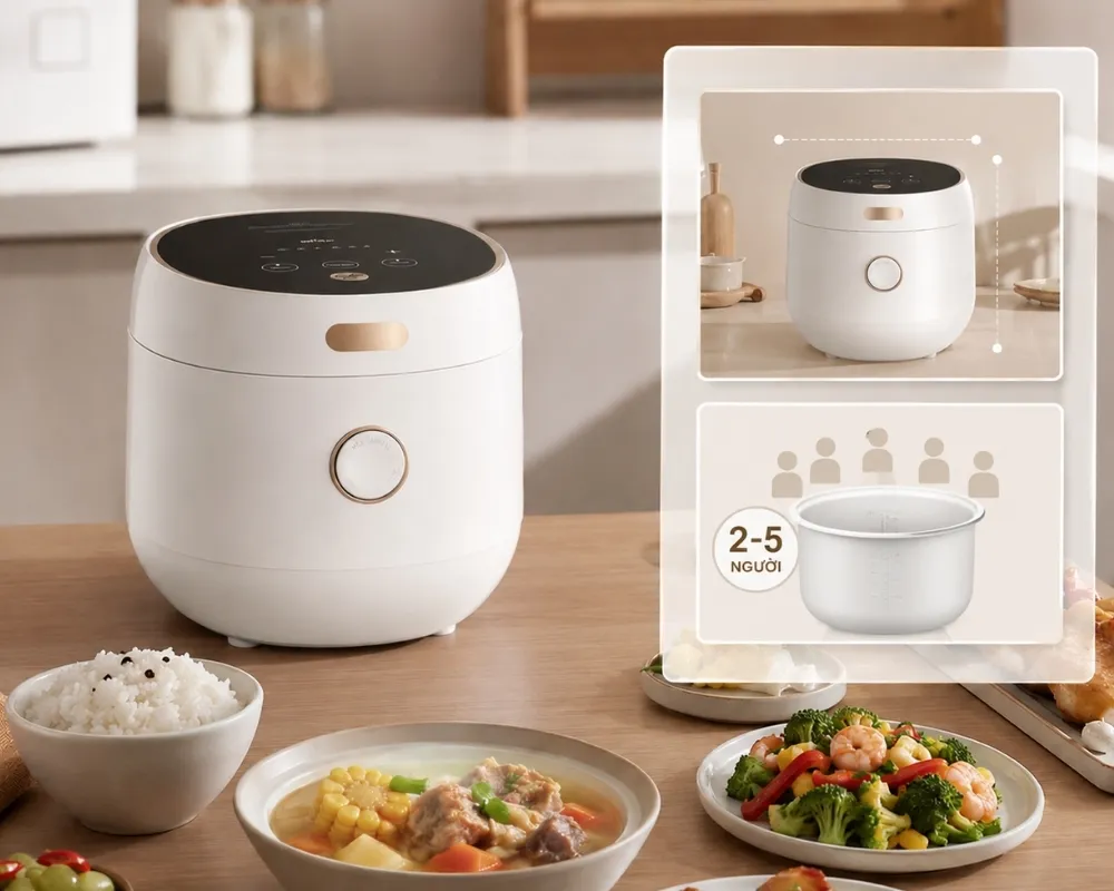 Nồi Cơm Điện Bear Sb-Nc30B 9 Nồi Cơm Điện Bear Sb-Nc30B - Akia Smart Home