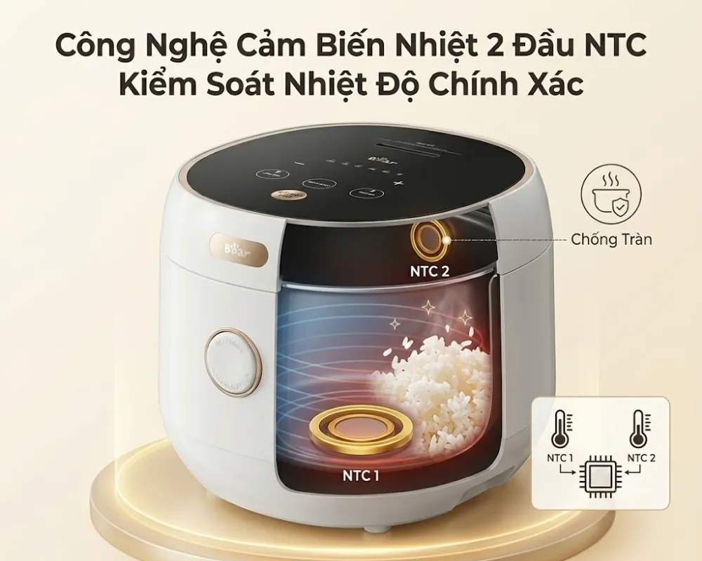 Nồi Cơm Điện Bear Sb-Nc30B 11 Nồi Cơm Điện Bear Sb-Nc30B - Akia Smart Home