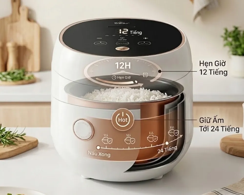 Nồi Cơm Điện Bear Sb-Nc30B 13 Nồi Cơm Điện Bear Sb-Nc30B - Akia Smart Home