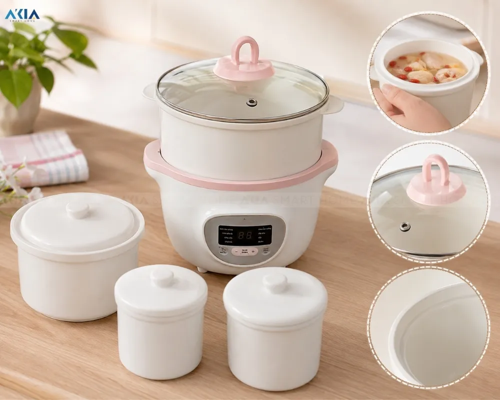 Nồi Nấu Chậm Bear Sube002 1.6L 33 Nồi Nấu Chậm 1.6L Bear Sube002 - Akia Smart Home