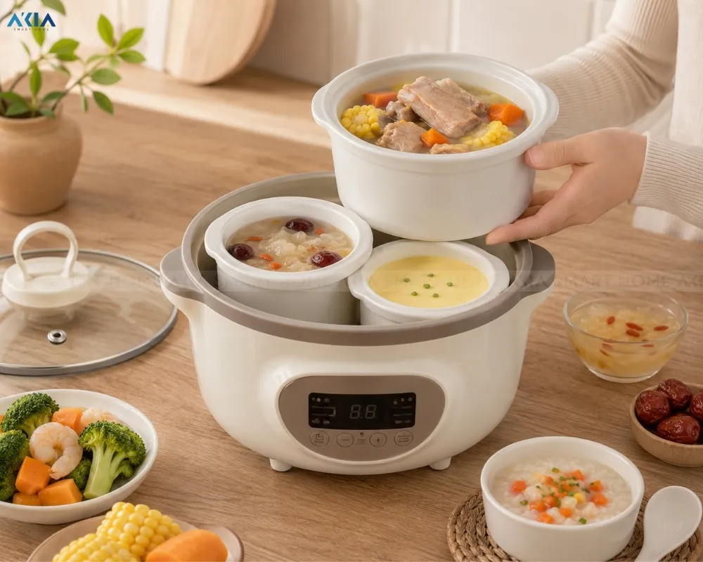 Nồi Nấu Chậm Bear Sube002 1.6L 34 Nồi Nấu Chậm 1.6L Bear Sube002 - Akia Smart Home