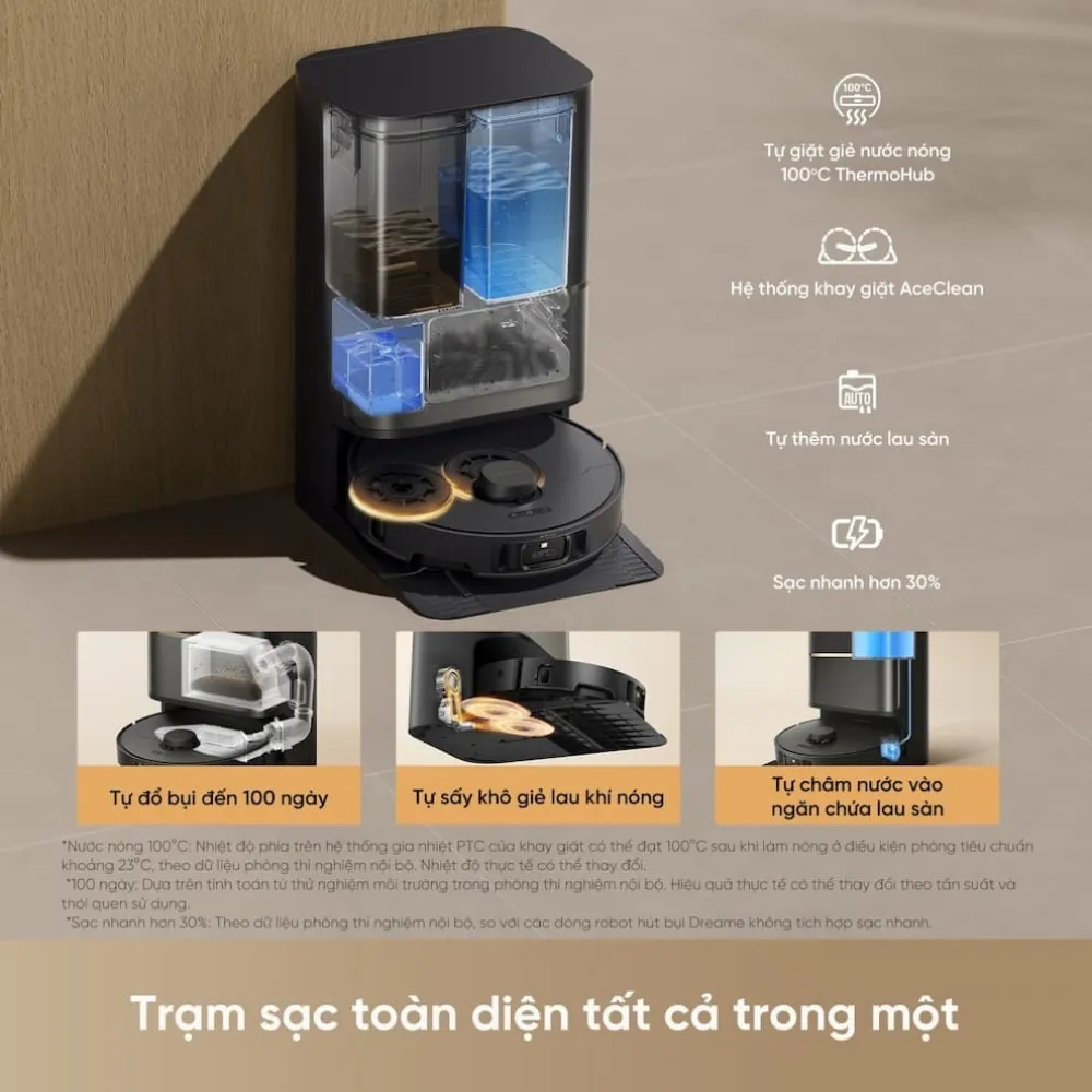 Robot Hút Bụi Lau Nhà Dreame L50S Pro Ultra 19 Robot Hút Bụi Lau Nhà Dreame L50S Pro Ultra - Akia Smart Home