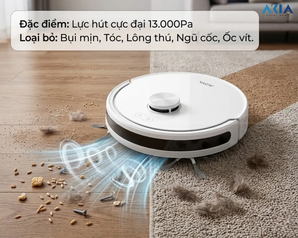 Robot Hút Bụi Lau Nhà Mova E20S Pro Plus 10 Robot Hút Bụi Lau Nhà Mova E20S Pro Plus - Akia Smart Home
