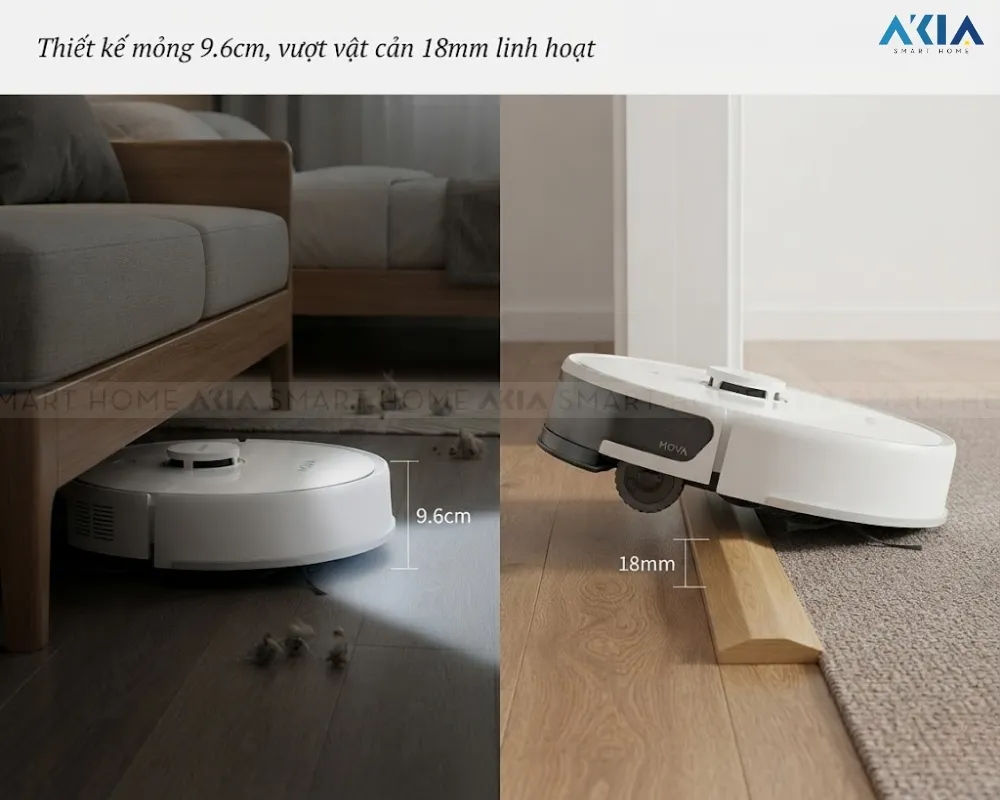 Robot Hút Bụi Lau Nhà Mova E20S Pro Plus 13 Robot Hút Bụi Lau Nhà Mova E20S Pro Plus - Akia Smart Home