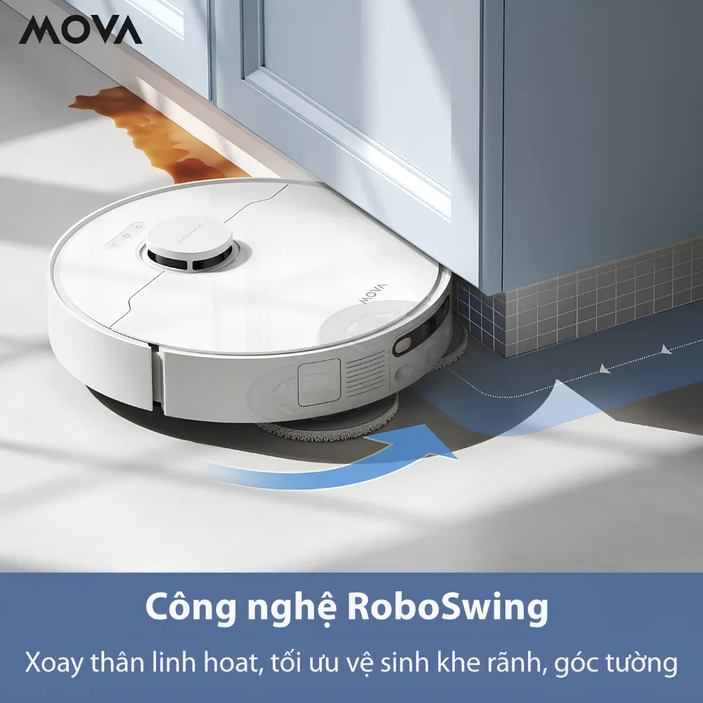 Robot Hút Bụi Lau Nhà Mova E30 Ultra 15 Robot Hút Bụi Lau Nhà Mova E30 Ultra - Akia Smart Home