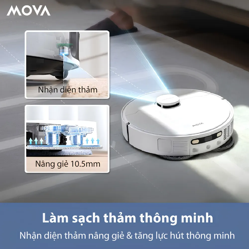 Robot Hút Bụi Lau Nhà Mova E30 Ultra 14 Robot Hút Bụi Lau Nhà Mova E30 Ultra - Akia Smart Home
