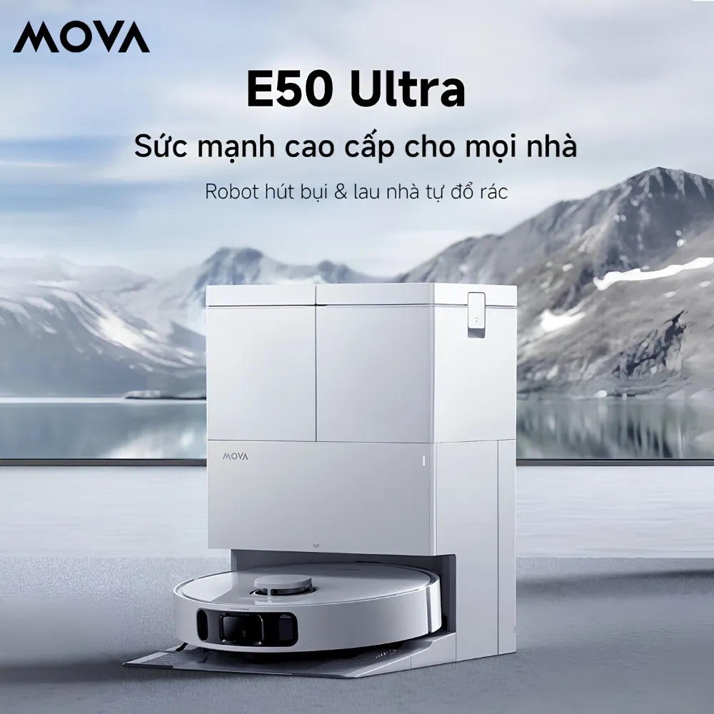 Robot Hút Bụi Lau Nhà Mova E50 Ultra 28 Robot Hút Bụi Lau Nhà Mova E50 Ultra - Akia Smart Home