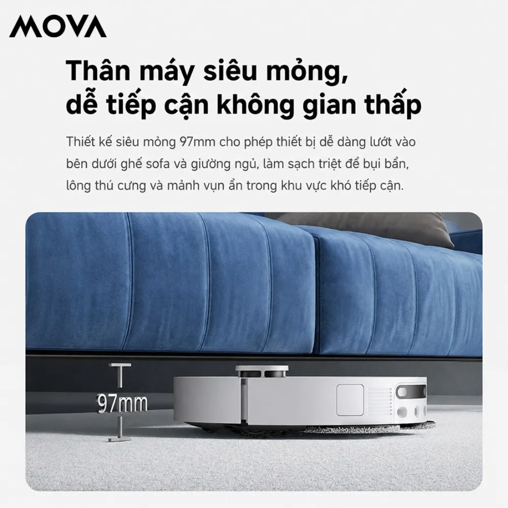 Robot Hút Bụi Lau Nhà Mova E50 Ultra 36 Robot Hút Bụi Lau Nhà Mova E50 Ultra - Akia Smart Home