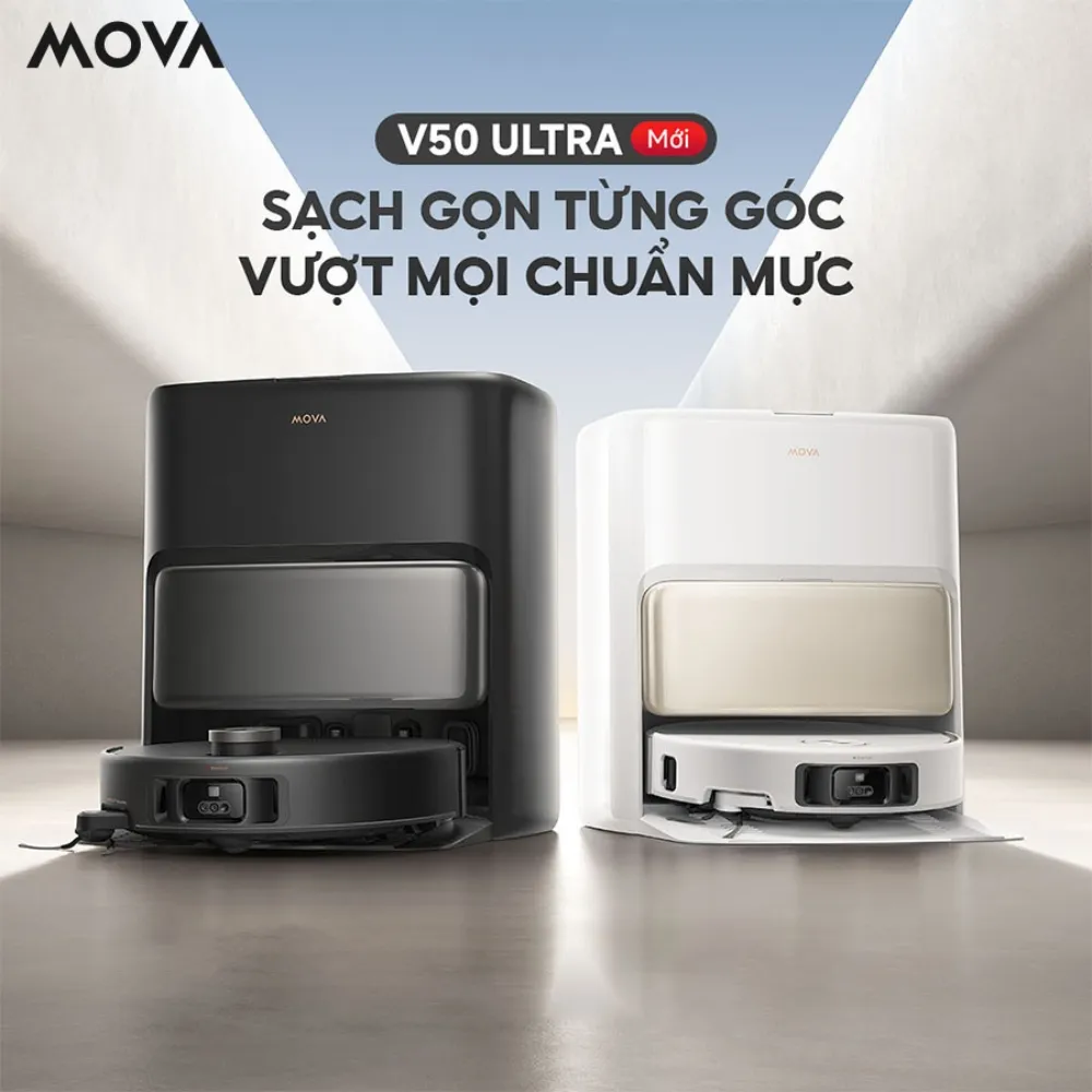 Robot Hút Bụi Lau Nhà Mova V50 Ultra 38 Robot Hút Bụi Lau Nhà Mova V50 Ultra - Akia Smart Home