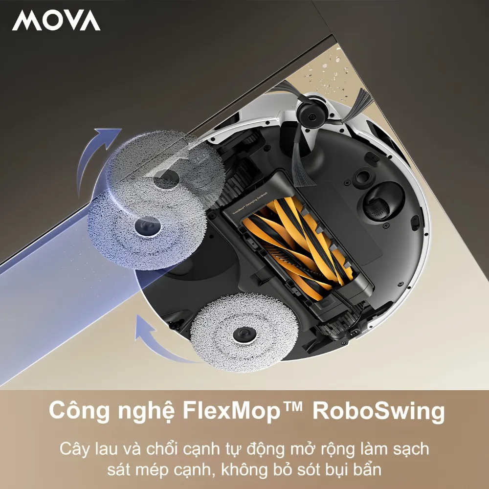 Robot Hút Bụi Lau Nhà Mova V50 Ultra 45 Robot Hút Bụi Lau Nhà Mova V50 Ultra - Akia Smart Home