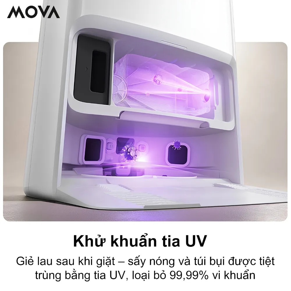 Robot Hút Bụi Lau Nhà Mova V50 Ultra 47 Robot Hút Bụi Lau Nhà Mova V50 Ultra - Akia Smart Home