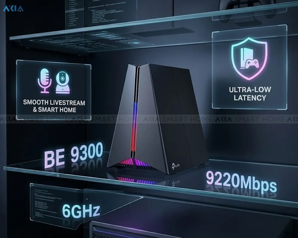 Router Wifi 7 Be9300 Ba Băng Tần Archer Ge550 11 Router Wifi 7 Archer Ge550 Be9300 Ba Băng Tần - Akia Smart Home