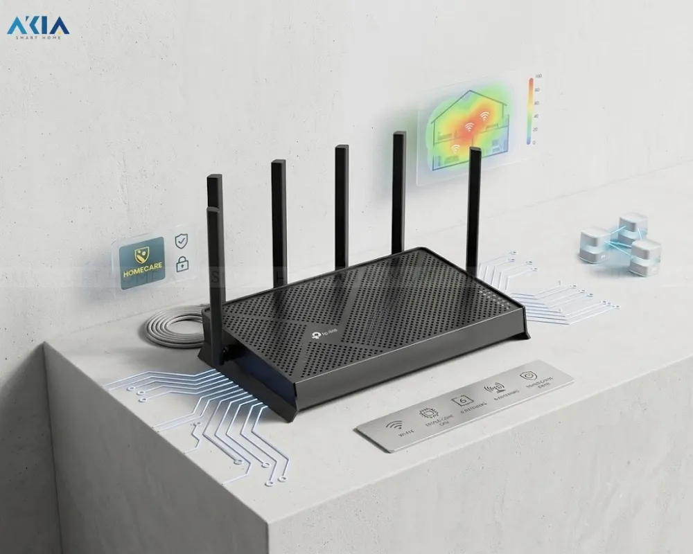 Router Wifi 7 Ba Băng Tần Be9700 Tp-Link Archer Be600 24 Router Wifi 7 Ba Băng Tần Be9700 Archer Be600 - Akia Smart Home