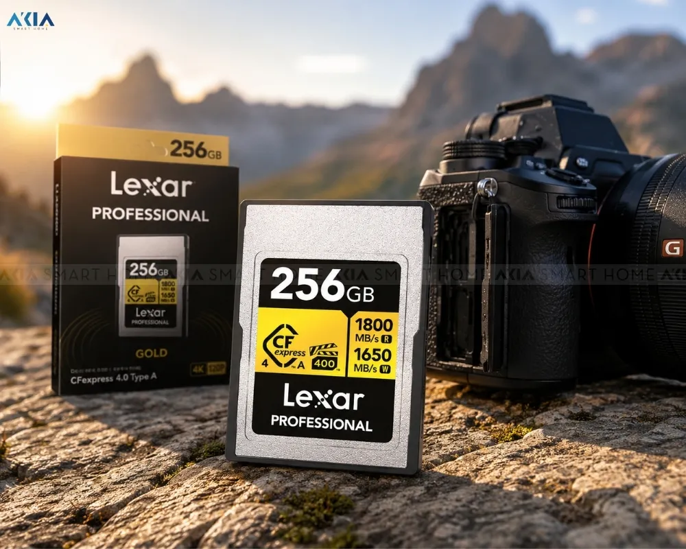 Thẻ Nhớ Lexar Professional Gold Cfexpress 4.0 Type A - 256Gb 10 Thẻ Nhớ Lexar Professional Gold Cfexpress 4.0 Type A – 256Gb - Akia Smart Home