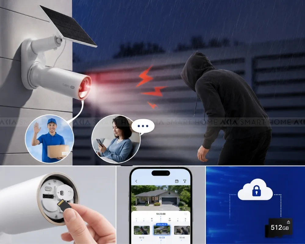 Camera An Ninh Năng Lượng Mặt Trời Tapo C460 Kit 16 Camera An Ninh Năng Lượng Mặt Trời Tapo C460 Kit - Akia Smart Home