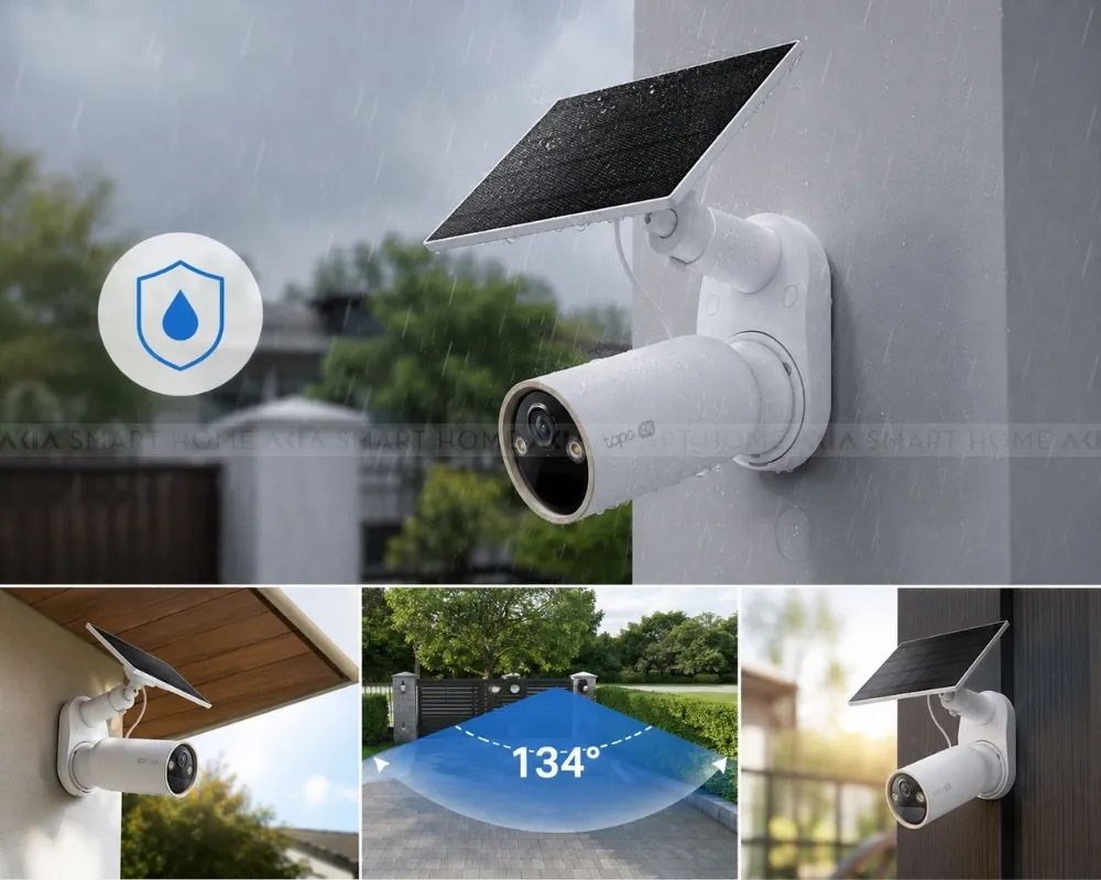 Camera An Ninh Năng Lượng Mặt Trời Tapo C460 Kit 17 Camera An Ninh Năng Lượng Mặt Trời Tapo C460 Kit - Akia Smart Home