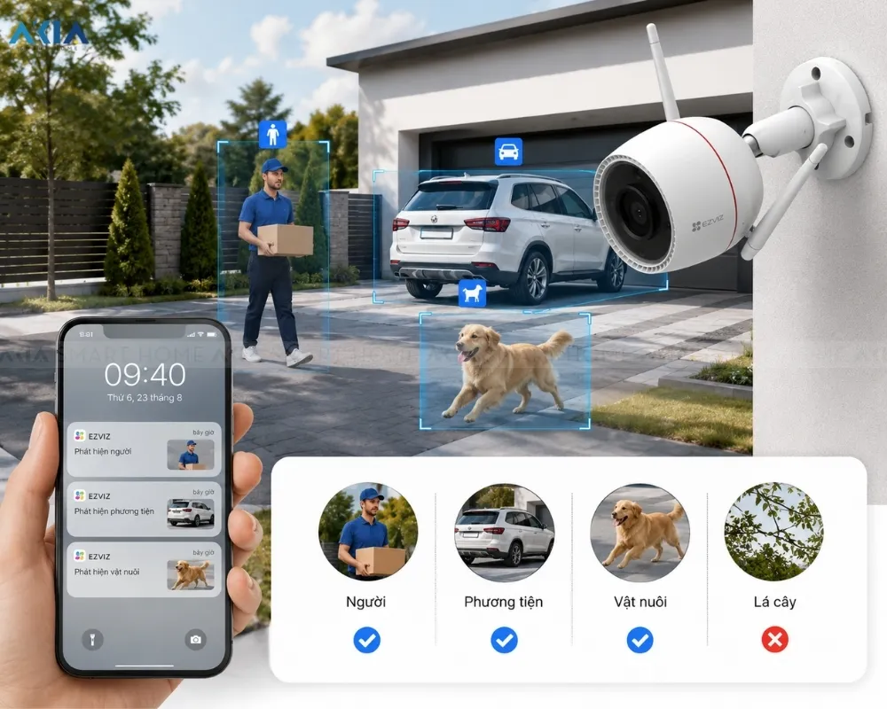 Camera Wifi Ngoài Trời Ezviz C3Tn 3Mp 10 Camera Wifi Ngoài Trời Ezviz C3Tn 3Mp - Akia Smart Home