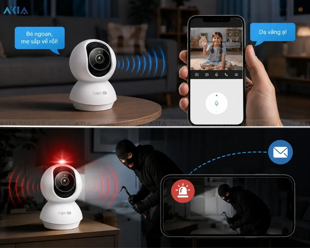 Camera Wifi An Ninh Gia Đình Quay Quét Ai Tapo C250 15 Camera Wifi An Ninh Gia Đình Quay Quét Ai Tapo C250 - Akia Smart Home
