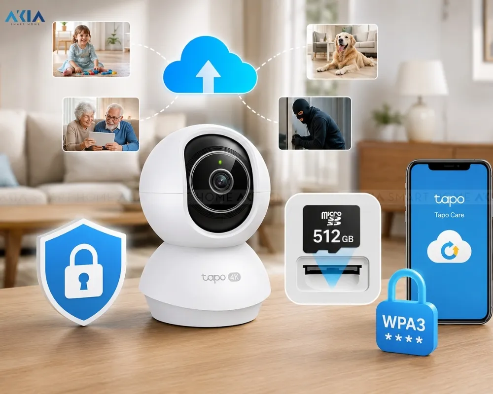 Camera Wifi An Ninh Gia Đình Quay Quét Ai Tapo C250 16 Camera Wifi An Ninh Gia Đình Quay Quét Ai Tapo C250 - Akia Smart Home