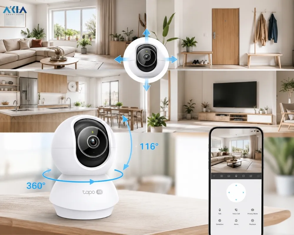 Camera Wifi An Ninh Gia Đình Quay Quét Ai Tapo C250 12 Camera Wifi An Ninh Gia Đình Quay Quét Ai Tapo C250 - Akia Smart Home