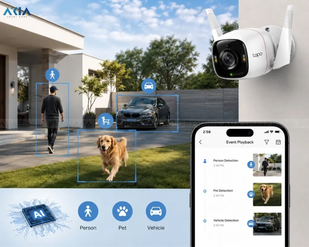 Camera Wifi An Ninh Ngoài Trời Tapo C325Wb 4Mp 11 Camera Wifi An Ninh Ngoài Trời Tapo C325Wb 4Mp - Akia Smart Home