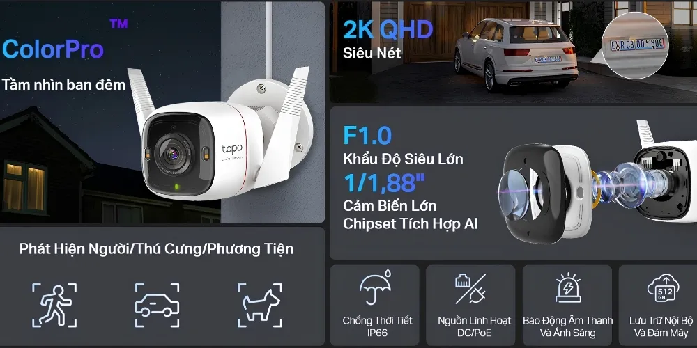 Camera Wifi An Ninh Ngoài Trời Tapo C325Wb 4Mp 14 Camera Wifi An Ninh Ngoài Trời Tapo C325Wb 4Mp - Akia Smart Home
